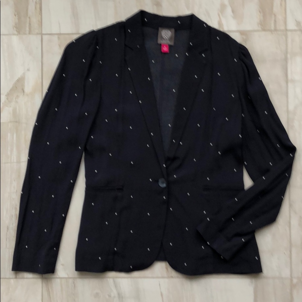 POLKA DOT NAVY BLAZER